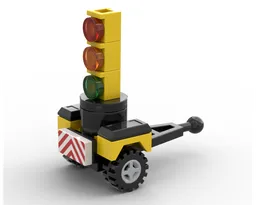portable traffic light & traffic cone