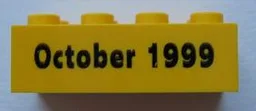 Brick 2 x 4 with October 1999 Pattern
