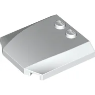 Brick Wedged, Curved Triple 4 x 4 x 2/3, 2 Studs / White