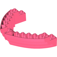 Lego Boat Hull Section, Brick 16 x 10 x 3 / Coral
