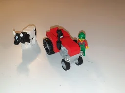 Red old tractor