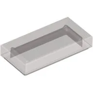Tile 1 x 2 with Groove / Trans-Brown
