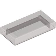 Lego Tile 1 x 2 with Groove / Trans-Brown