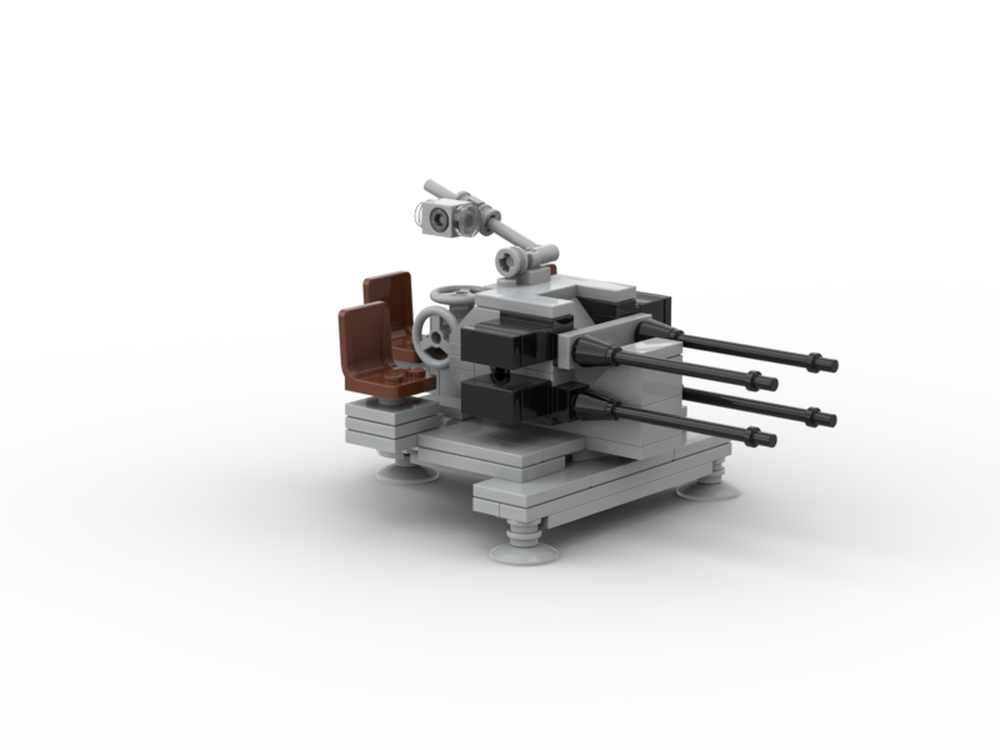 Lego German WW2 Flakvierling 38 MOC - Outdated