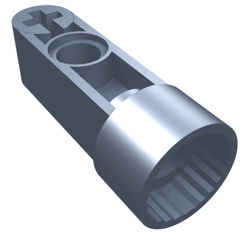 Lego Technic Rotation Joint Socket with 3L Thick Beam / Pearl Sand Blue