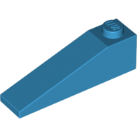 Lego Brick Sloped 18° 4 x 1 / Dark Azure