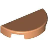 Tile Round 1 x 2 Half Circle / Nougat