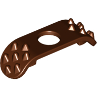 Lego Minifig Neckwear Armour Shoulder Pads Spiky / Reddish Brown