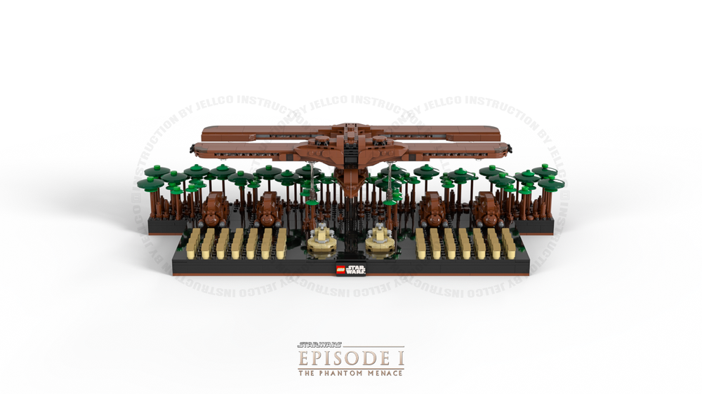 Lego Micro Diorama : Episode I Trade Federation's invasion