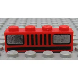 Brick 1 x 4 with Basic Car Headlights Print
