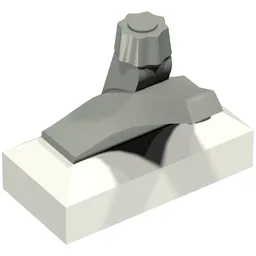 Tap 1 x 2 Base with Light Gray Spout