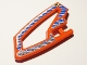 Lego Technic, Panel RC Car Panel Flexible Left with Dirt Crusher Logo and Gray Stripes on Blue and Black Background Pattern (Stickers) - Set 8369-2