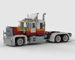 Truck with CAT Diesel Engine in Redtones