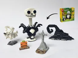 The Nightmare Before Christmas - Jack Skellington Bust, Spiral Hill and Zero