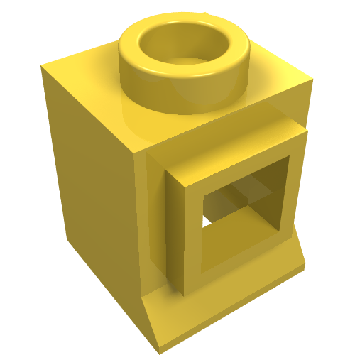Lego Window 1 x 1 x 1 Classic with Short Sill, No Glass