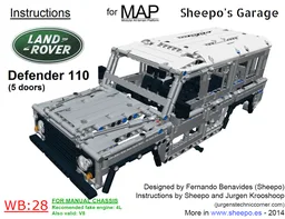 Land-Rover Defender 110 5 doors Bodywork (for MAP)