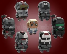 The Bad Batch Brickheadz BUNDLE