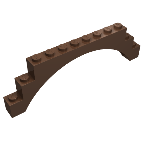 Lego Brick Arch 1 x 12 x 3 / Brown