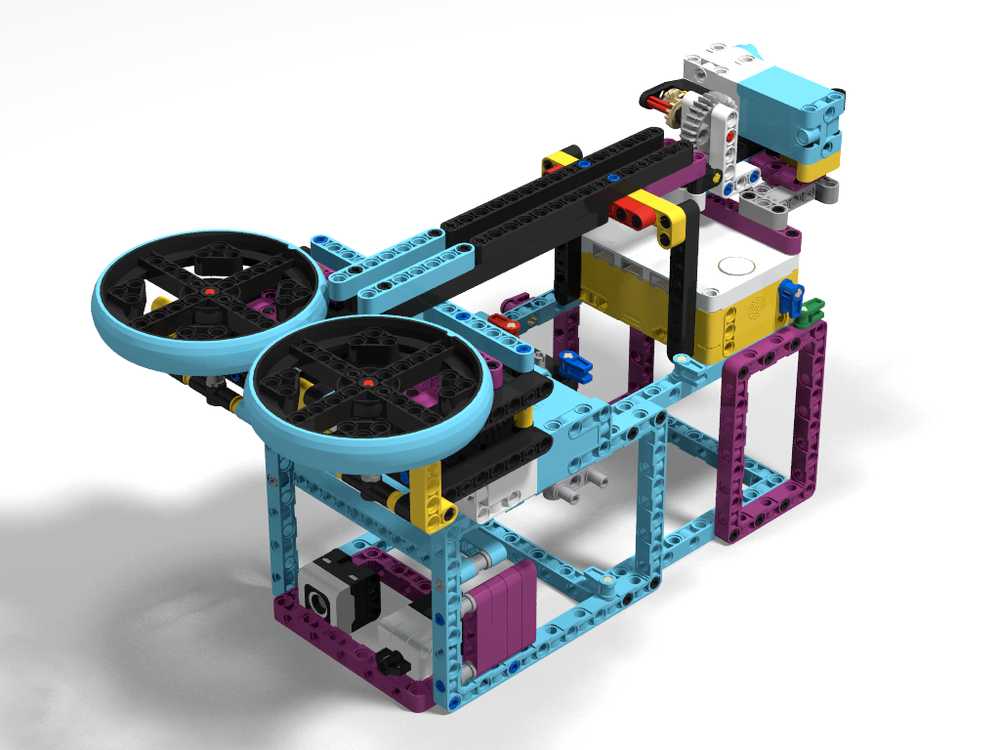 Lego Spike Arm canon paper airplane launcher