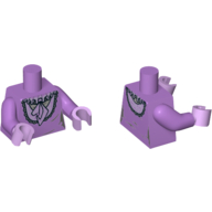 Lego Torso Dress, Old Fashioned, Neckerchief Print, Medium Lavender Arms, Lavender Hands / Medium Lavender