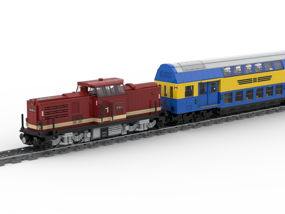 Lego MOCPACK > BR110 + Double Deck Train Car