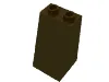Brick Sloped 75° 2 x 2 x 3 [Hollow Studs] / Dark Brown