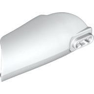 Lego Large Figure Limb Cover, Armor with Ball Joint Socket and 2 Holes [Plain] / White