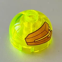 Brick Round 2 x 2 Dome Top with Stapler Print