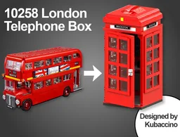 10258 London Red Telephone Box - Alternate