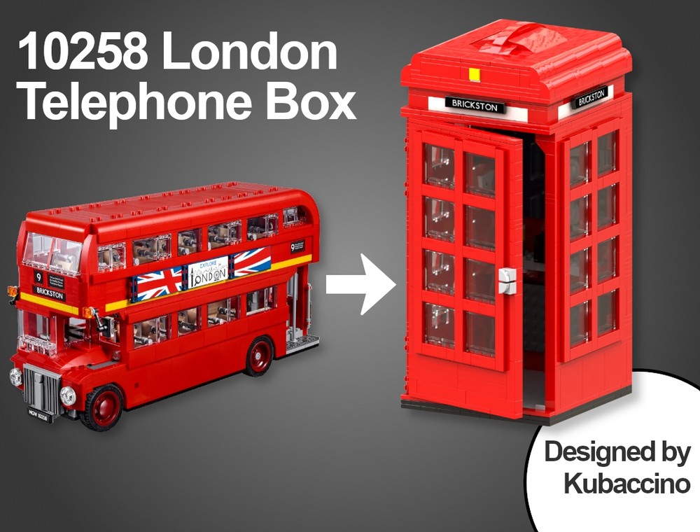 Lego 10258 London Red Telephone Box - Alternate