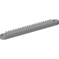 Lego Technic Gear Rack 1 x 10 with Holes / Light Bluish Gray