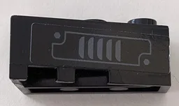 Wedge 3 x 2 Right with Dark Bluish Gray Vent Pattern (Sticker) - Set 70915