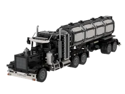 US Semi Truck w. Tan Trailer