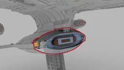 Replacement Deflector for Lego Enterprise (Set: 10356-1)