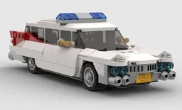 GhostBusters 1959 Cadillac hearse modified - based on Lego set 21108