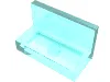 Panel 1 x 2 x 1 [Square Corners] / Trans-Light Blue