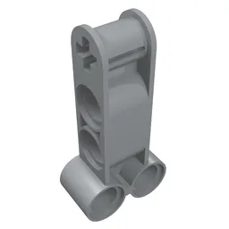 Technic Axle and Pin Connector Perpendicular Double 4L / Light Bluish Gray