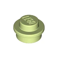 Plate Round 1 x 1 with Solid Stud / Yellowish Green