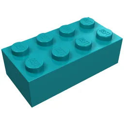Brick 2 x 4 / Dark Turquoise