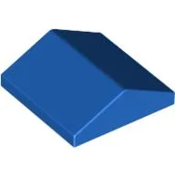 Brick Sloped 33° 2 x 2 Double / Blue