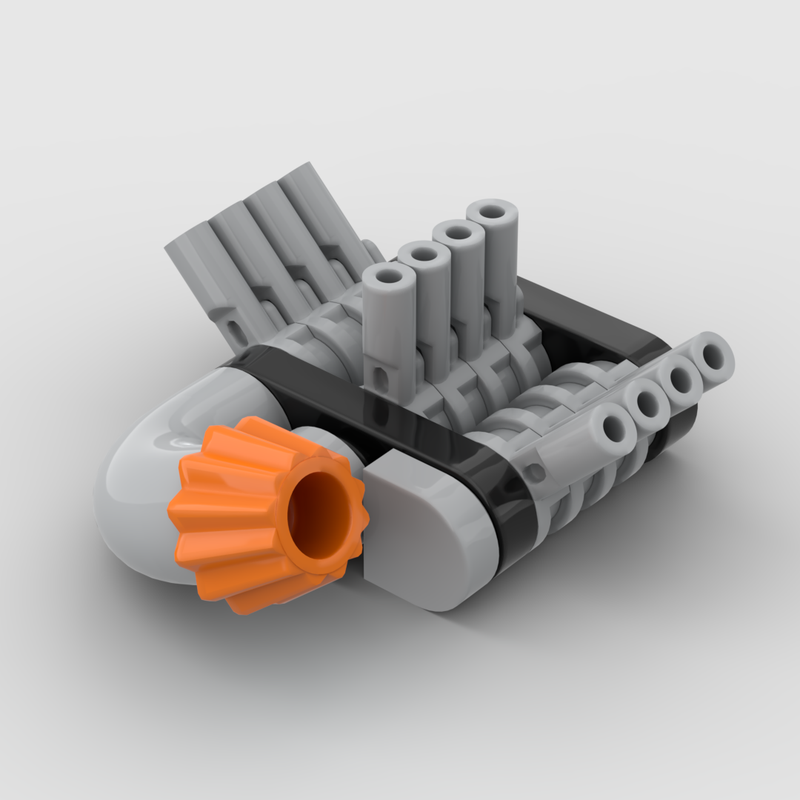 Lego Simple Supercharged W12 Engine