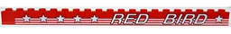 Stickered Assembly 20 x 1 x 1 with White 'RED BIRD' with Stars and Stripes Pattern Model Left Side (Sticker) - Set 5591