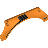 Lego Technic Panel Car Mudguard Arched 15 x 2 x 5 with Vent Grille Print Model Right Side