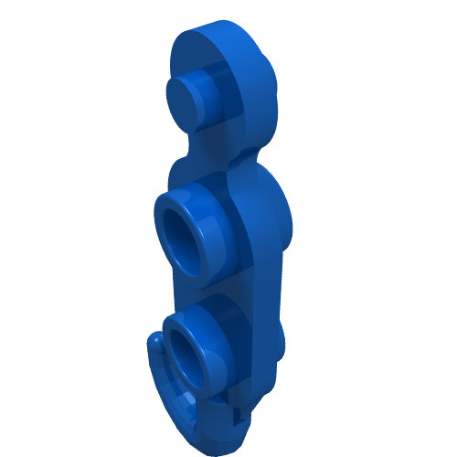 Lego Hook, Tow Hook with 2 Studs on Both Sides / Blue