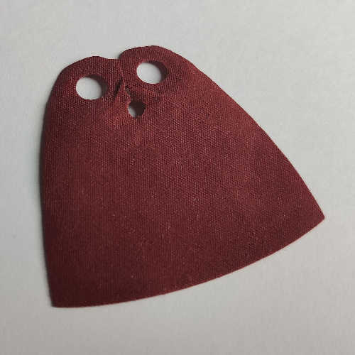 Lego Neckwear Cape, Short [Shiny Spongy Stretchable Fabric] / Dark Red