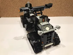 Remote controlled snowmobile