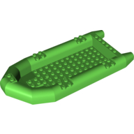 Lego Boat / Rubber Raft / Dinghy, Large 22 x 10 x 3 / Bright Green