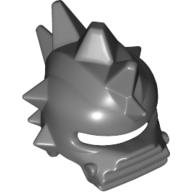 Lego Helmet Spiked with Flat Chin Protector / Dark Bluish Gray
