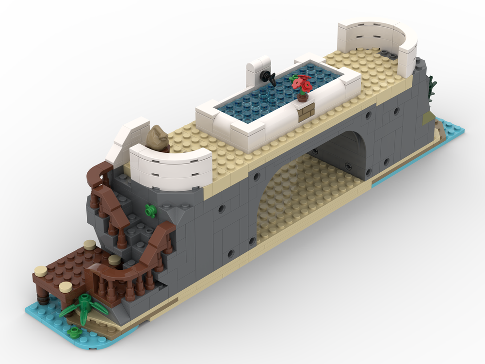Lego Governor's Island: Large Fountain Expansion