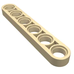 Technic Beam 1 x 6 Thin / Tan